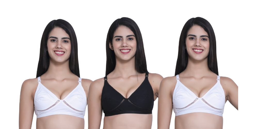 Get 3pcs Combo Pack Bra Only ₹ 399-/ Shipping Free - Manufacturer and  Exporter of women Wear